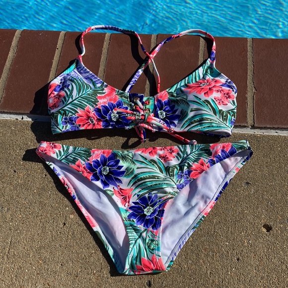 California Sun 2 Piece Bikini Size L - Picture 1 of 12
